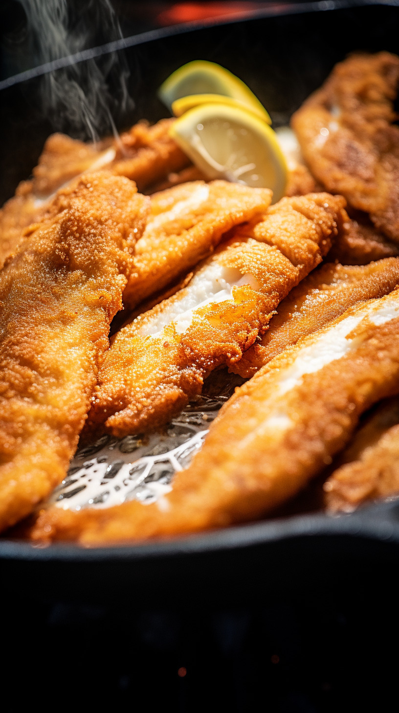 Big Mamas Recipes-Savor the crispy delight of Southern Fried Catfish! Discover the secret of buttermilk-soaking for a fish fry that will tantalize your taste buds