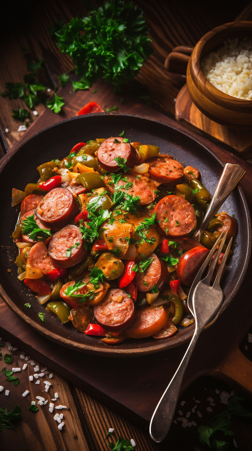 Big Mamas Recipes-Unleash the magic of Cajun cuisine with these one-pot Andouille Sausage Skillet Recipes. Experience the sizzle of New Orleans in every delectable bite!